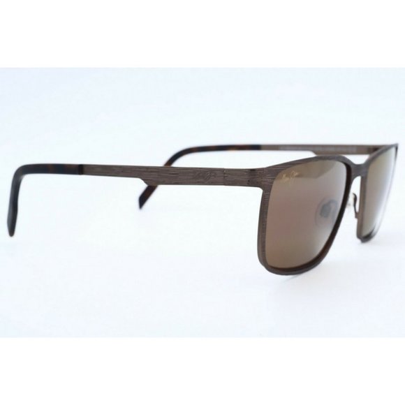 Maui Jim Cut Mountain MJ 532-22 Brown Sunglasses HCL Bronze Polarized Lenses A- - Picture 2 of 5